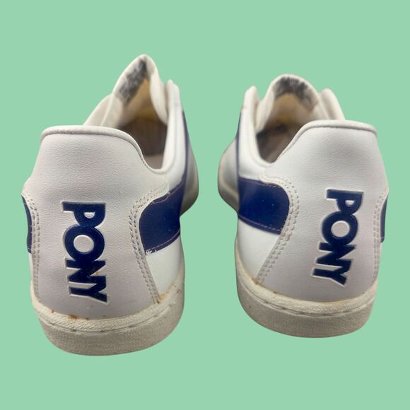 Vintage 1979 Pony Concorde Sneakers White/Dk. Royal 6511 Men\'s Size 9.5 NOS READ main image 10